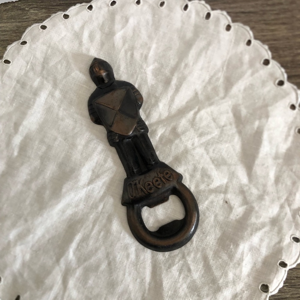 Vtg OKeefe Knight Collectible Beer Bottle Opener